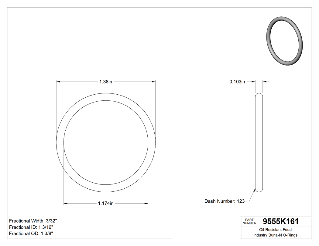 Technical drawing - 9555K161